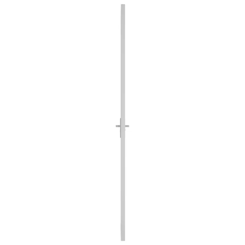Vidaus durys, baltos, 83x201,5cm, ESG stiklas ir aliuminis