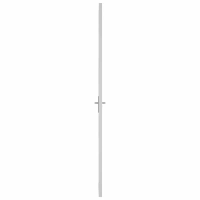 Vidaus durys, baltos, 93x201,5cm, matinis stiklas ir aliuminis
