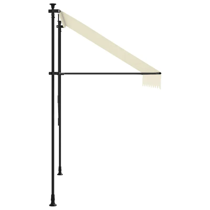 Ištraukiama markizė, kreminė, 250x150cm, audinys ir plienas