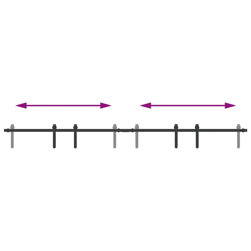 stumdomų spintelių durų komplektas 213 cm anglinis plienas