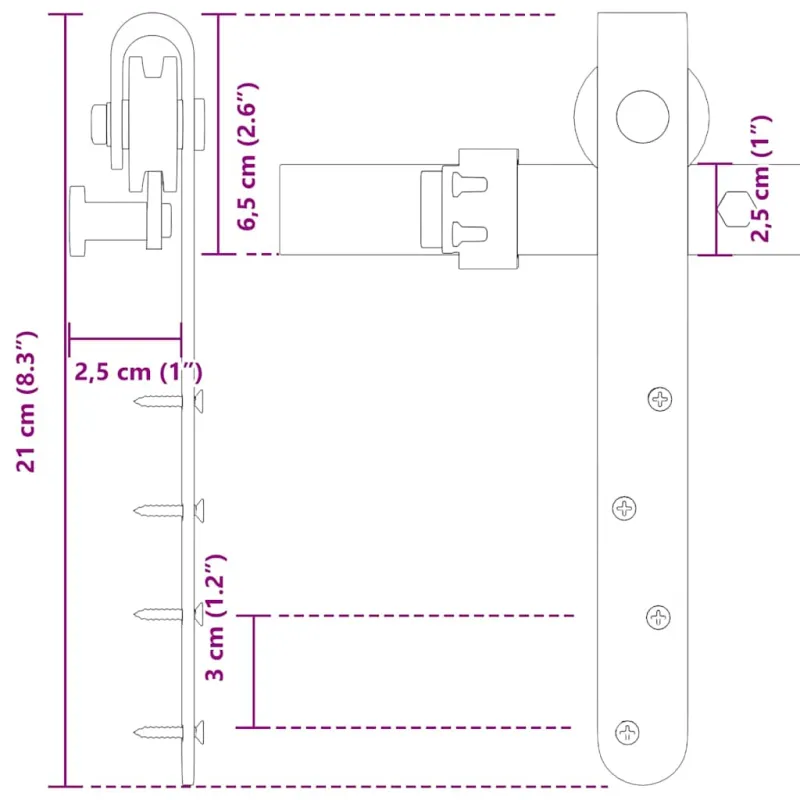 stumdomų spintelių durų komplektas 213 cm anglinis plienas