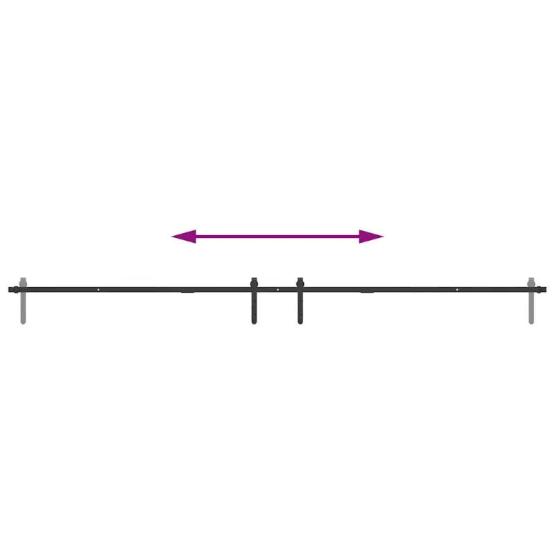 stumdomų spintelių durų komplektas 244 cm anglinis plienas
