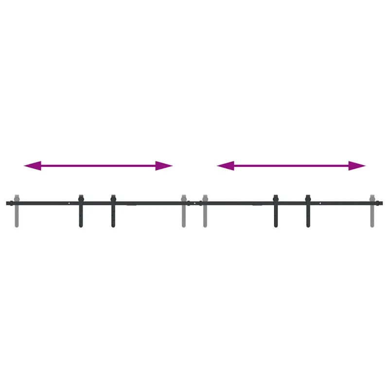 stumdomų spintelių durų komplektas 244 cm anglinis plienas