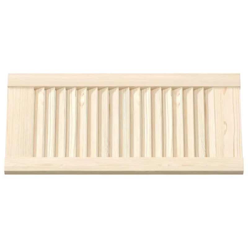 Spintelės durelės, 2vnt., 61,5x29,5cm, pušis, žaliuzių dizaino