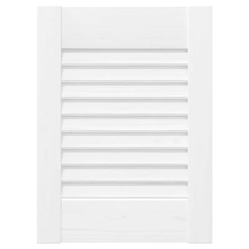 Spintelės durelės, 2vnt., baltos, 39,5x29,5cm, žaliuzių dizaino
