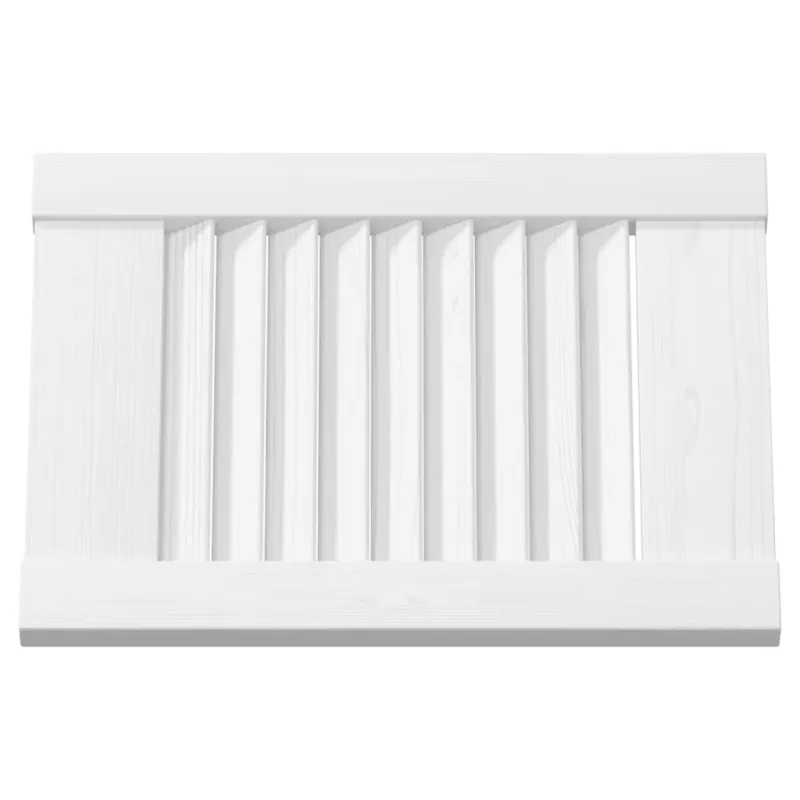 Spintelės durelės, 2vnt., baltos, 39,5x29,5cm, žaliuzių dizaino
