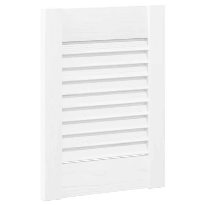 Spintelės durelės, 4vnt., baltos, 39,5x29,5cm, žaliuzių dizaino