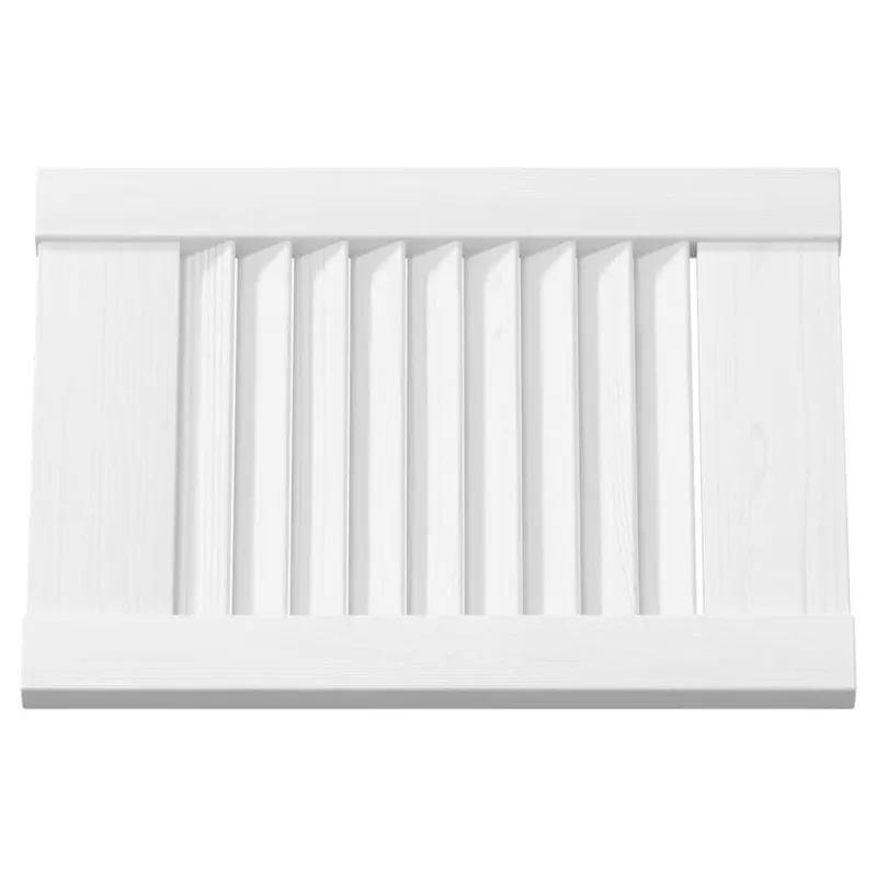 Spintelės durelės, 4vnt., baltos, 39,5x29,5cm, žaliuzių dizaino