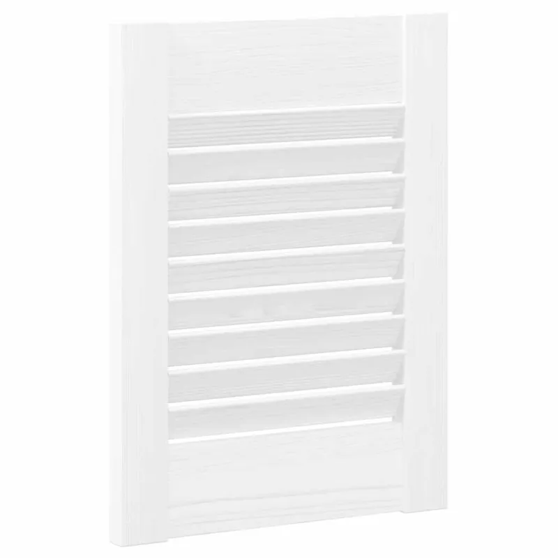 Spintelės durelės, 4vnt., baltos, 39,5x29,5cm, žaliuzių dizaino