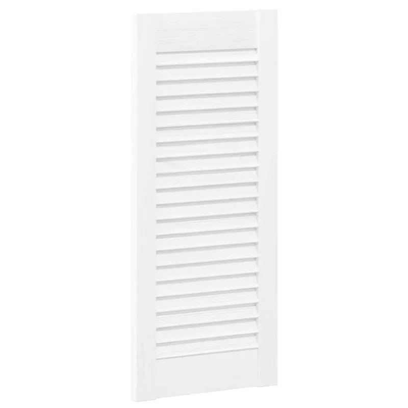 Spintelės durelės, 4vnt., baltos, 69x29,5cm, žaliuzių dizaino
