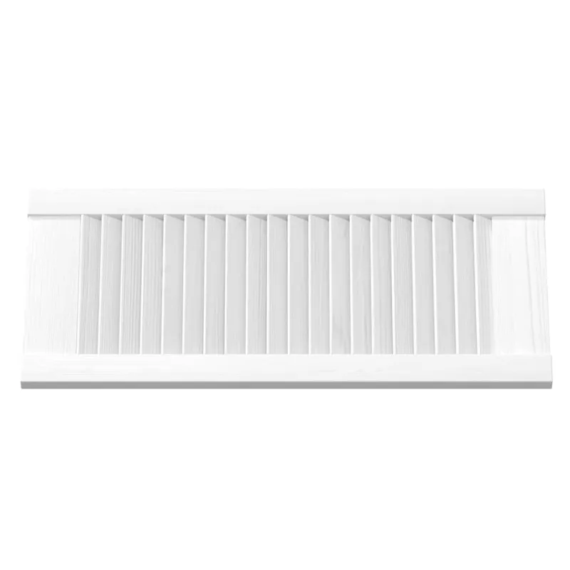 Spintelės durelės, 4vnt., baltos, 69x29,5cm, žaliuzių dizaino