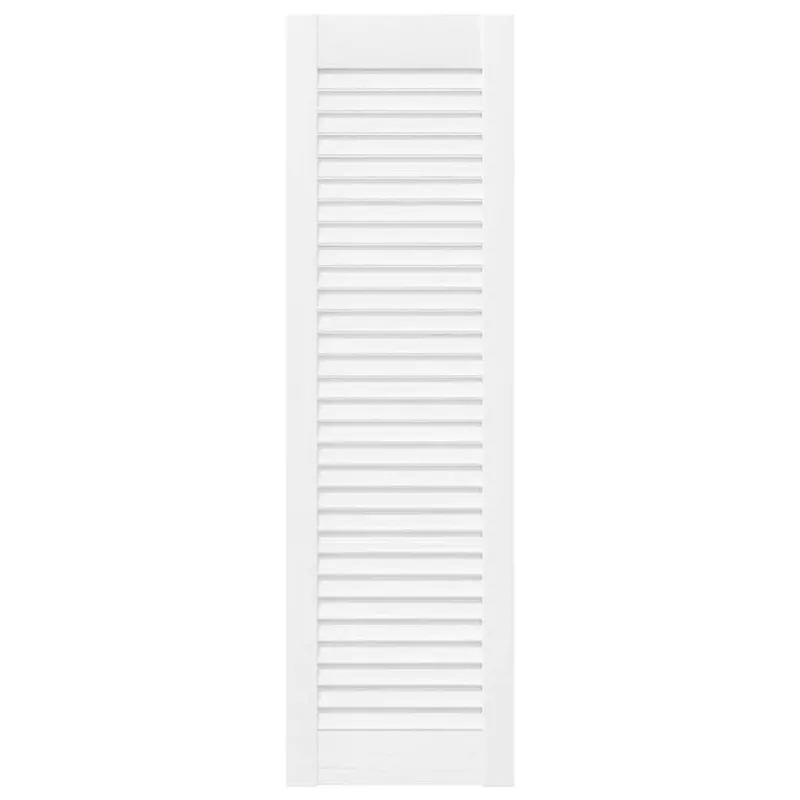 Spintelės durelės, baltos, 99x29,5cm, žaliuzių dizaino