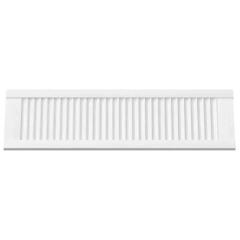 Spintelės durelės, baltos, 99x29,5cm, žaliuzių dizaino