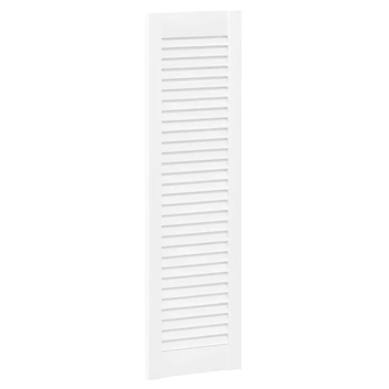 Spintelės durelės, 2vnt., baltos, 99x29,5cm, žaliuzių dizaino