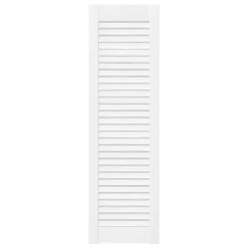 Spintelės durelės, 2vnt., baltos, 99x29,5cm, žaliuzių dizaino