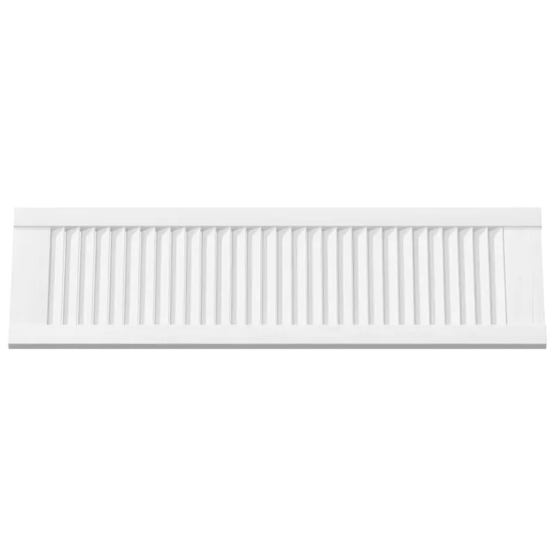 Spintelės durelės, 2vnt., baltos, 99x29,5cm, žaliuzių dizaino
