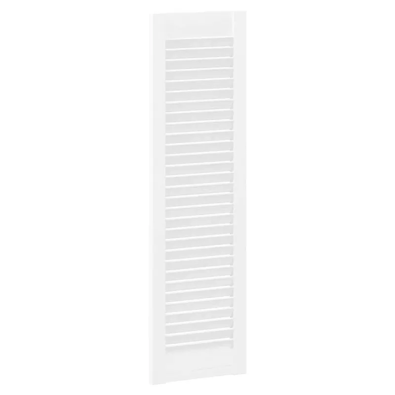 Spintelės durelės, 2vnt., baltos, 99x29,5cm, žaliuzių dizaino
