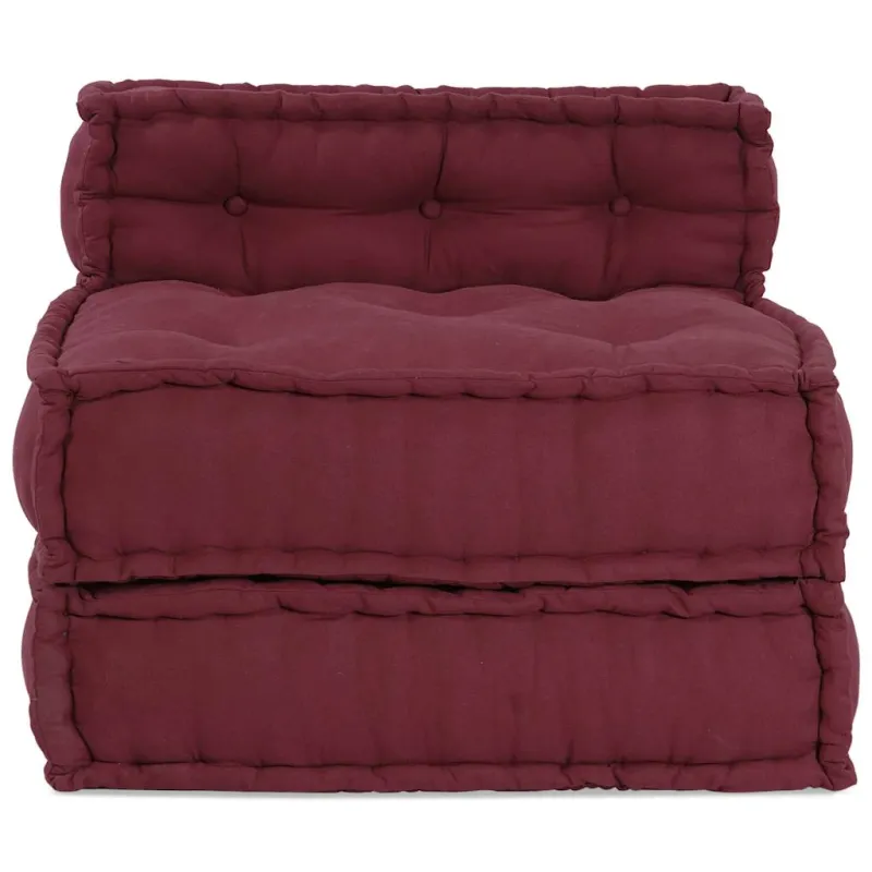 Modulinė sofa, kaštoninės spalvos, 70x70x54 cm, audinys