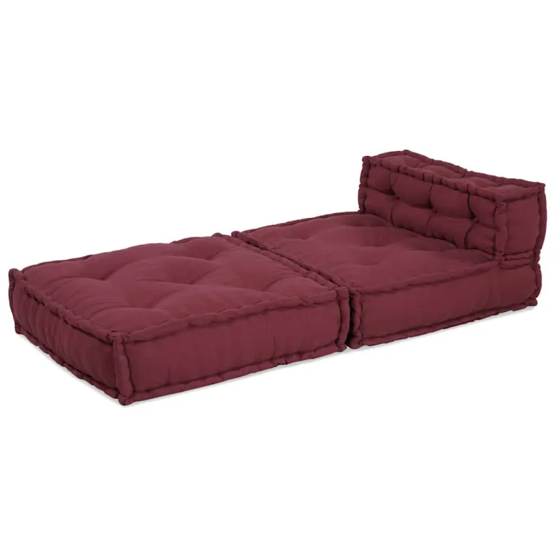 Modulinė sofa, kaštoninės spalvos, 70x70x54 cm, audinys