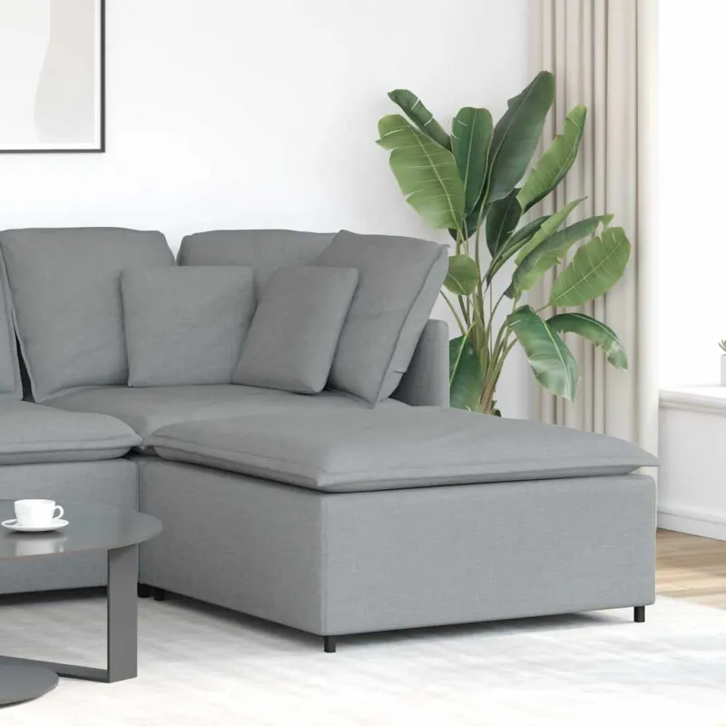 Modulinė sofa, pakojų pakojis, šviesiai pilka, 100x100x48 cm