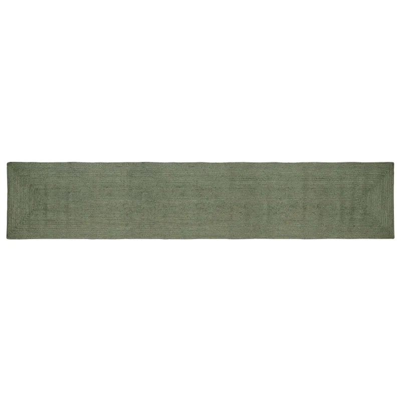 Zoninės kiliminės dangos Alyvuogių žalia 80 x 400 cm Džiutas