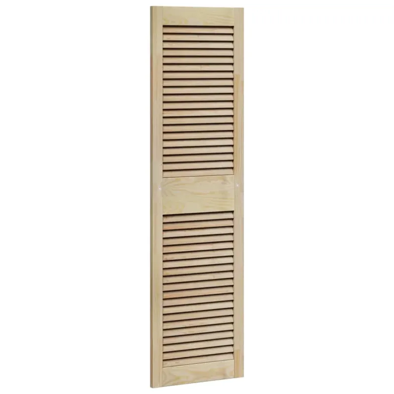Spintelės durys su durimis 2 pcs Natūrali 140,5 x 2,1 x 39,5 cm