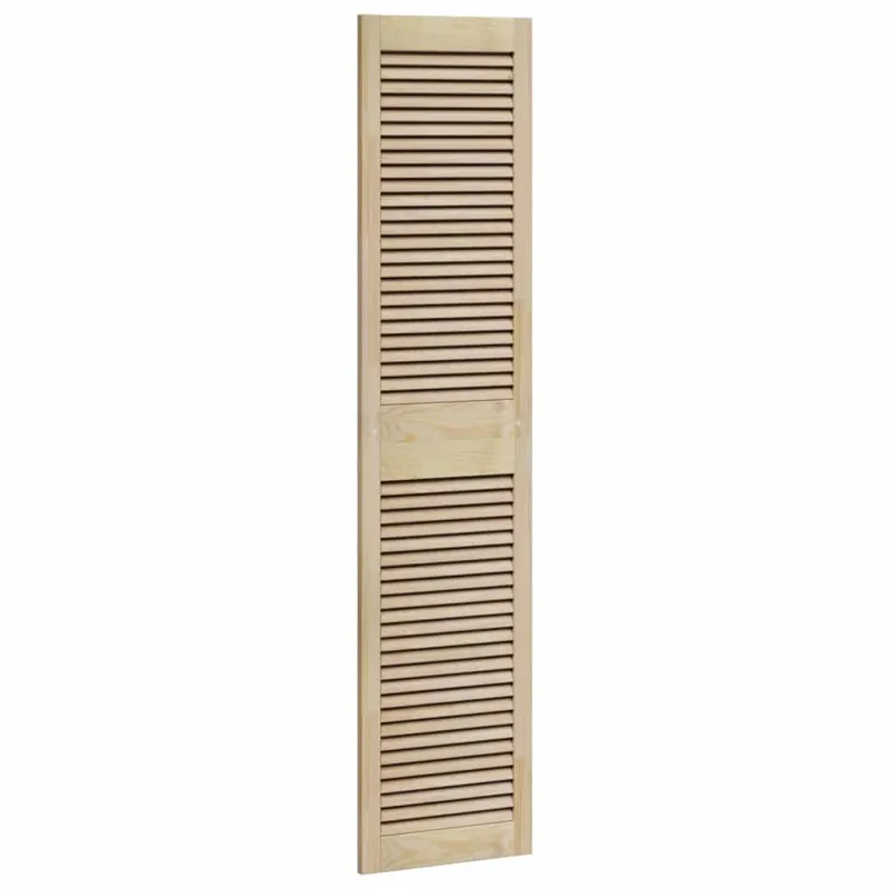 Spintelės durys su durimis 2 pcs Natūrali 170 x 2,1 x 39,5 cm
