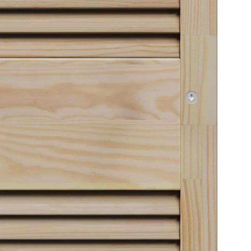 Spintelės durys su durimis 2 pcs Natūrali 170 x 2,1 x 49,5 cm