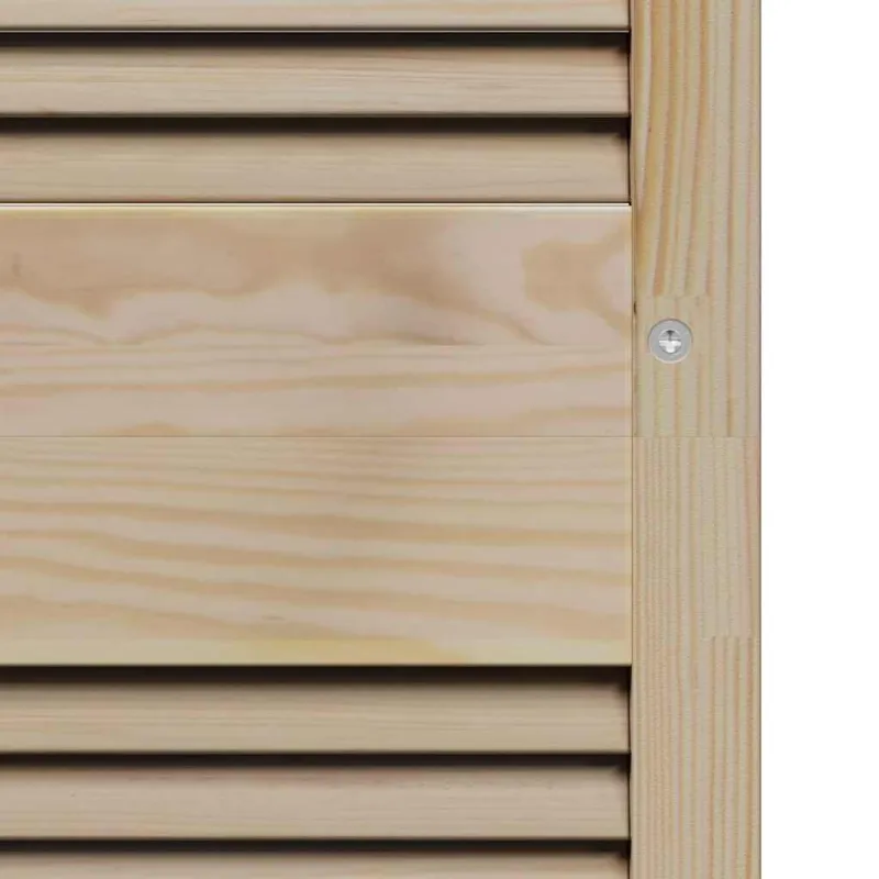 Spintelės durys su durimis 2 pcs Natūrali 170 x 2,1 x 59,5 cm