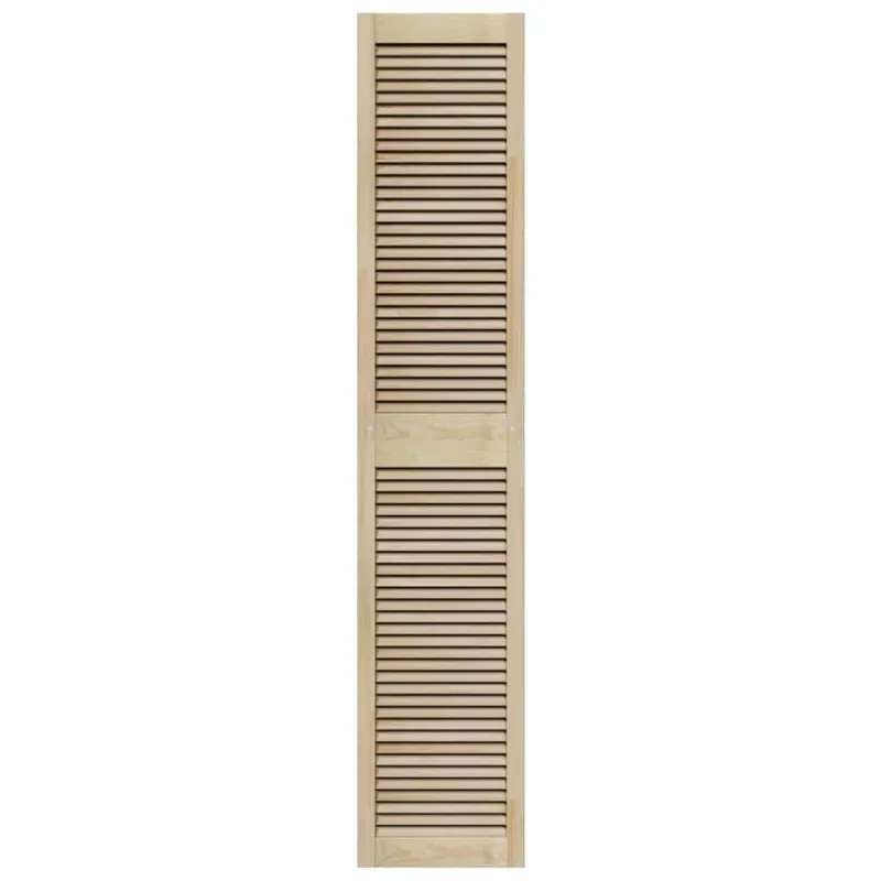 Spintelės durys su durimis 2 pcs Natūrali 201 x 2,1 x 39,5 cm