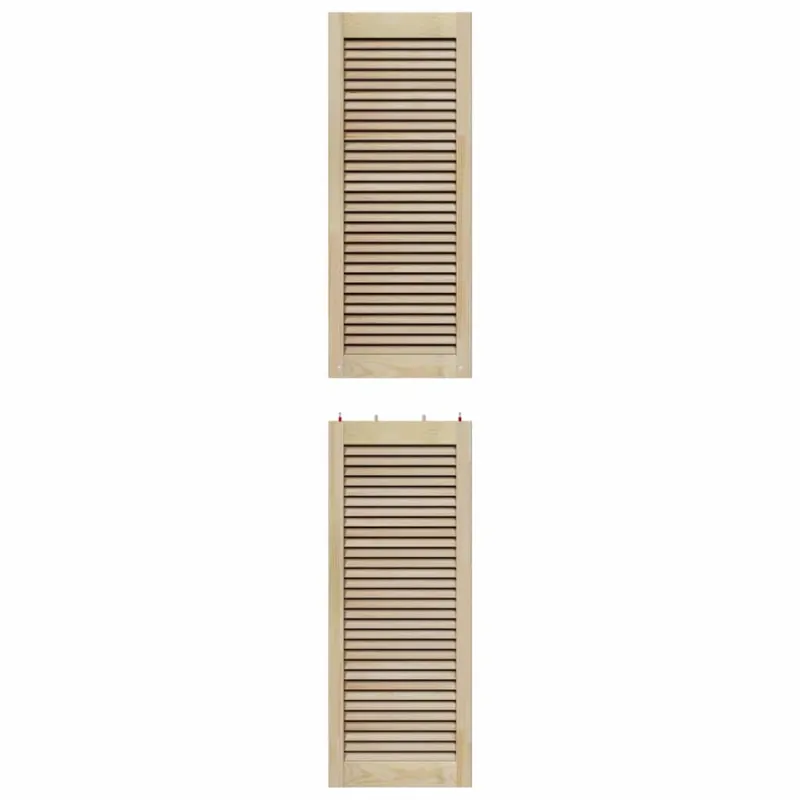 Spintelės durys su durimis 2 pcs Natūrali 201 x 2,1 x 39,5 cm
