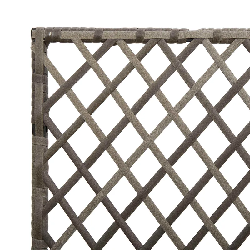 Sodas vazonas su trellis Pilka 70 x 30 x 135 cm poliratanas