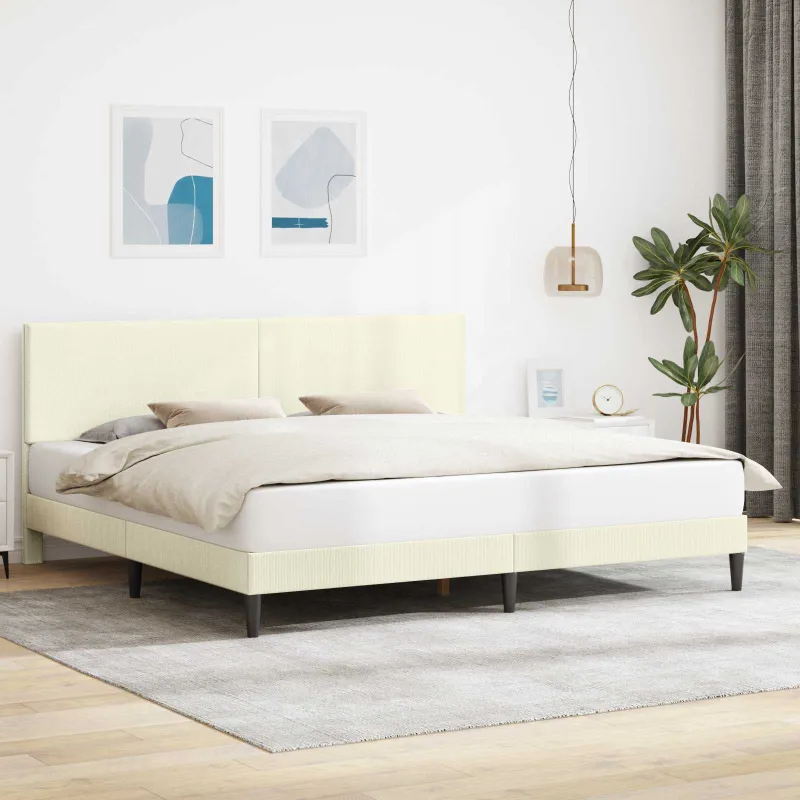Lovos rėmas Kreminė 200 x 200 cm Kordūrinis audinys