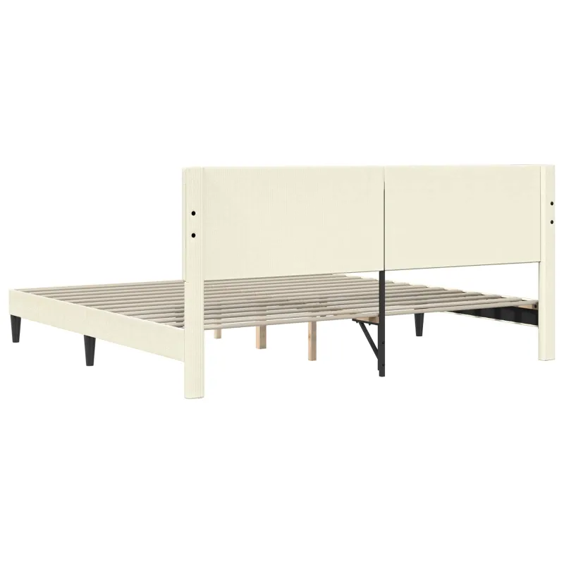 Lovos rėmas Kreminė 200 x 200 cm Kordūrinis audinys