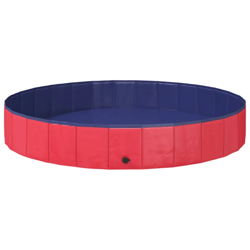 Šunų baseinas Raudona Ø200 x 30 cm Storas PVC