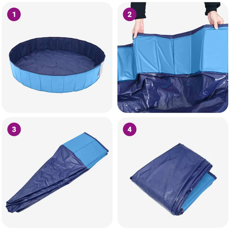 Šunų baseinas Mėlyna Ø300 x 38 cm Storas PVC