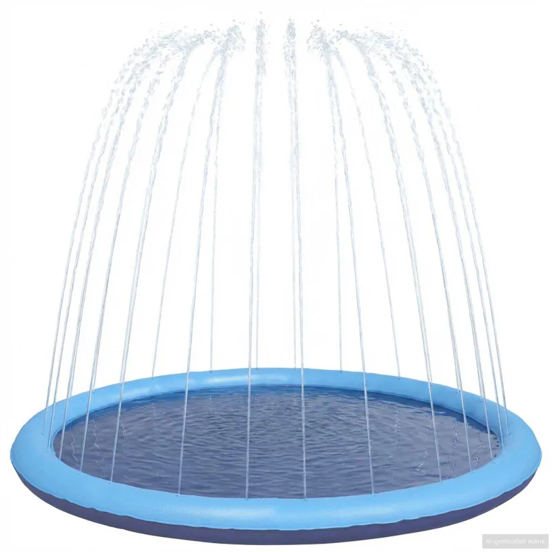 Šlapioji zona vaikams ir šunims Mėlyna Ø150 x 10 cm PVC