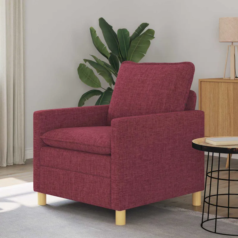 Sofa Vyno raudona 76 x 81 x 87,5 cm Audinys