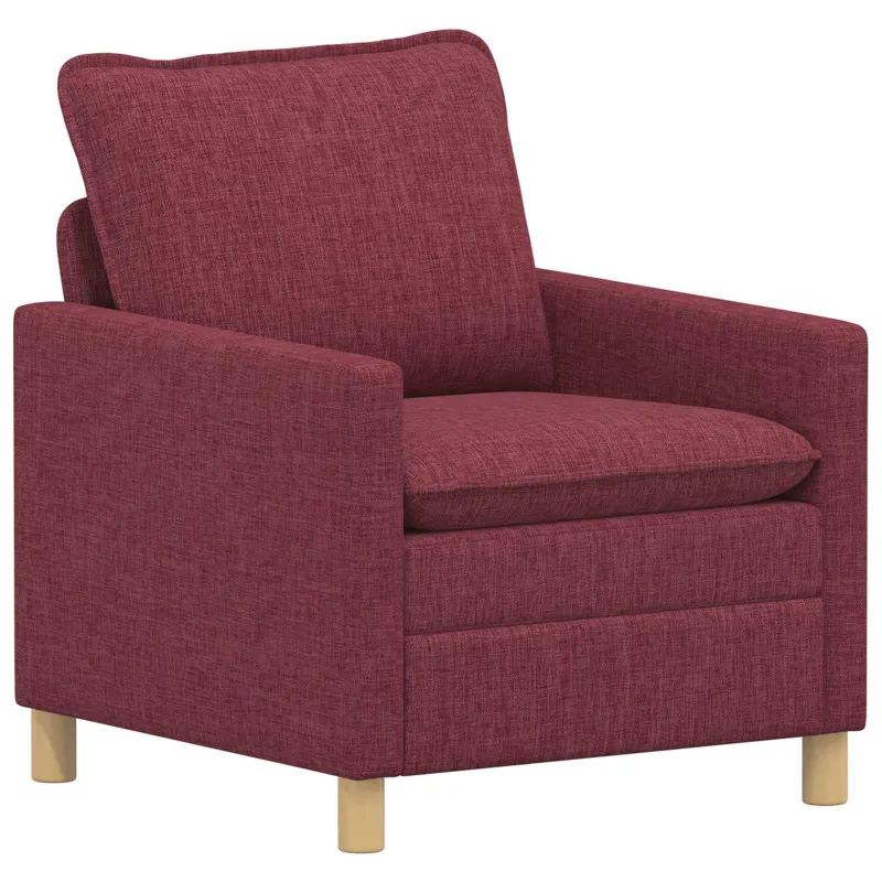 Sofa Vyno raudona 76 x 81 x 87,5 cm Audinys