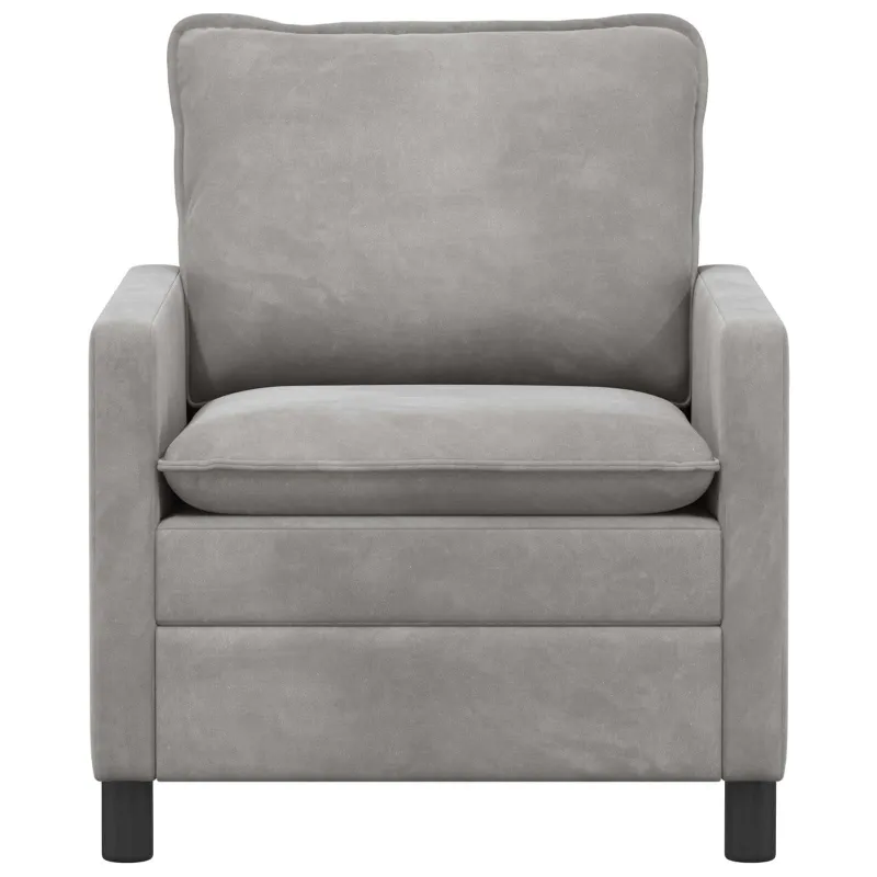 Sofa Šviesiai pilka 76 x 81 x 87,5 cm Aksomas