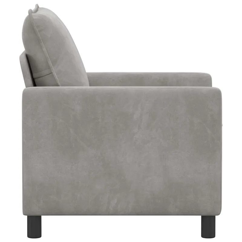 Sofa Šviesiai pilka 76 x 81 x 87,5 cm Aksomas