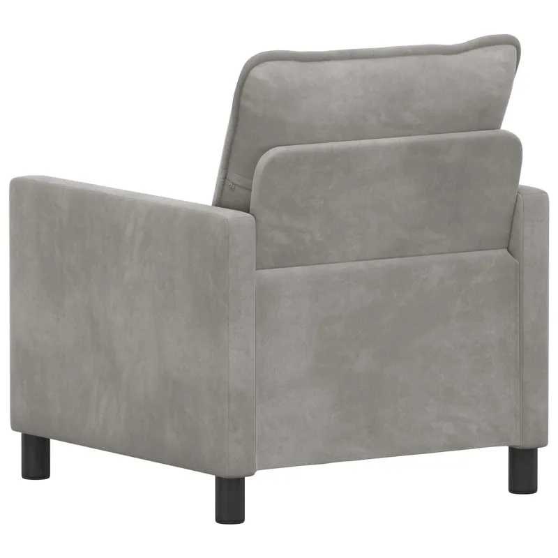 Sofa Šviesiai pilka 76 x 81 x 87,5 cm Aksomas