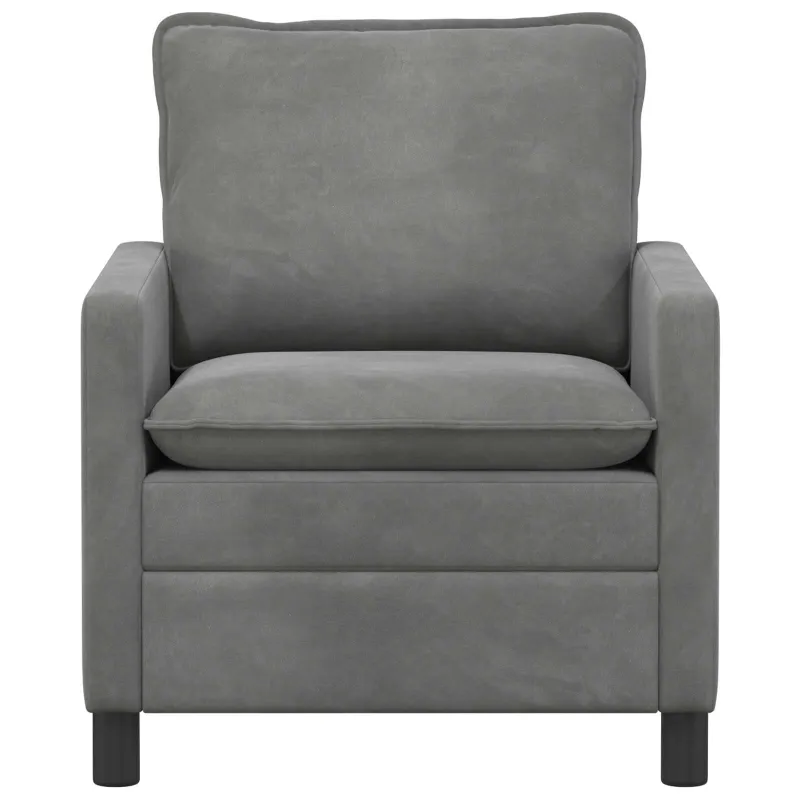 Sofa Tamsiai pilka 76 x 81 x 87,5 cm Aksomas