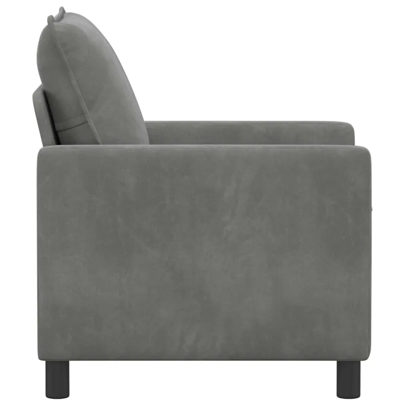 Sofa Tamsiai pilka 76 x 81 x 87,5 cm Aksomas