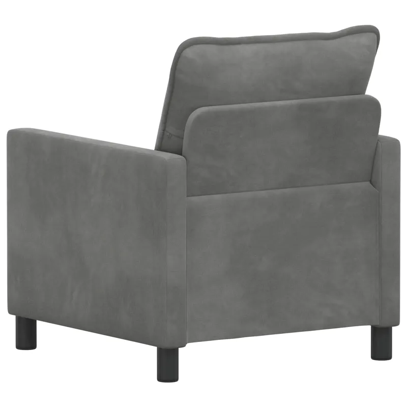 Sofa Tamsiai pilka 76 x 81 x 87,5 cm Aksomas