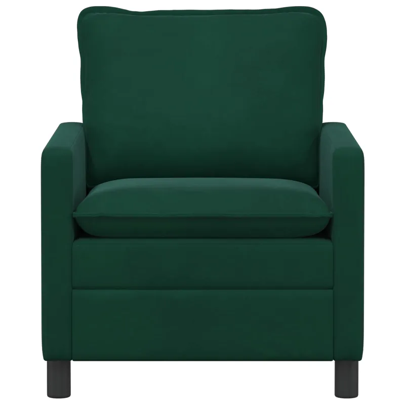 Sofa Tamsiai žalia 76 x 81 x 87,5 cm Aksomas