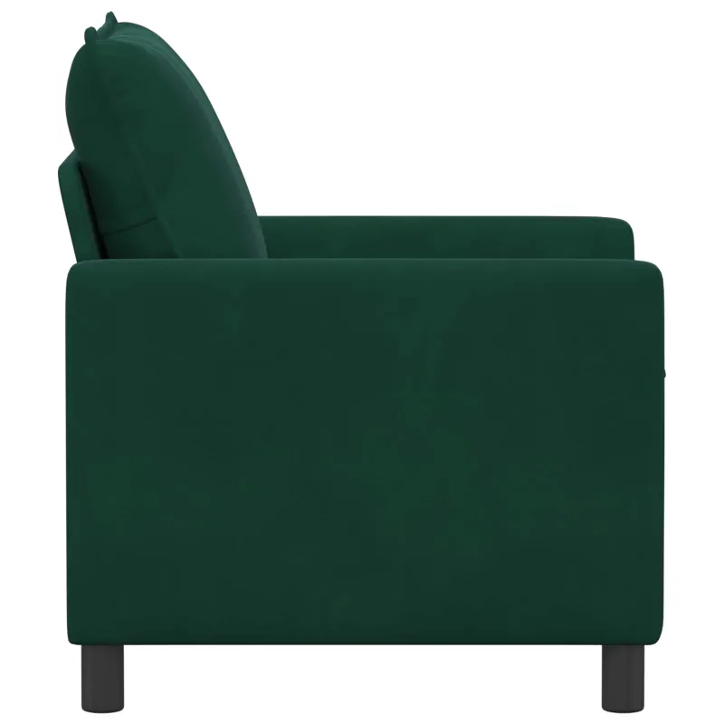 Sofa Tamsiai žalia 76 x 81 x 87,5 cm Aksomas