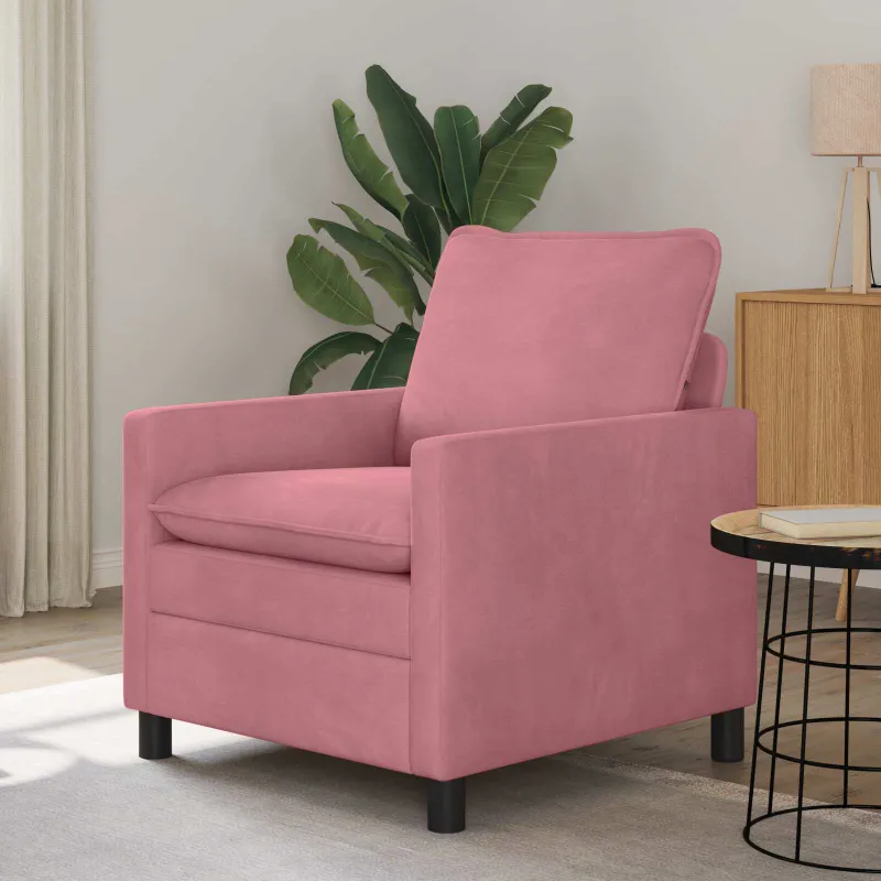 Sofa Rožinė 76 x 81 x 87,5 cm Aksomas