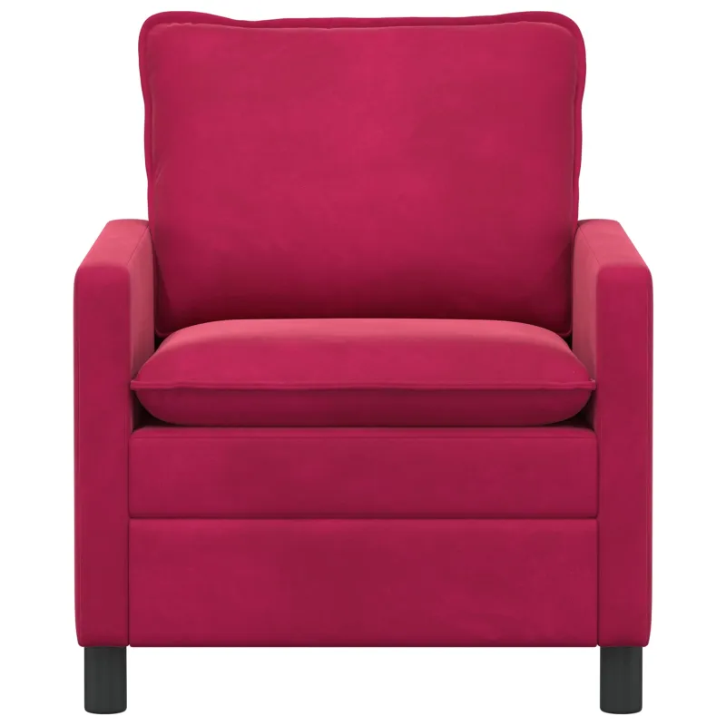 Sofa Vyno raudona 76 x 81 x 87,5 cm Aksomas