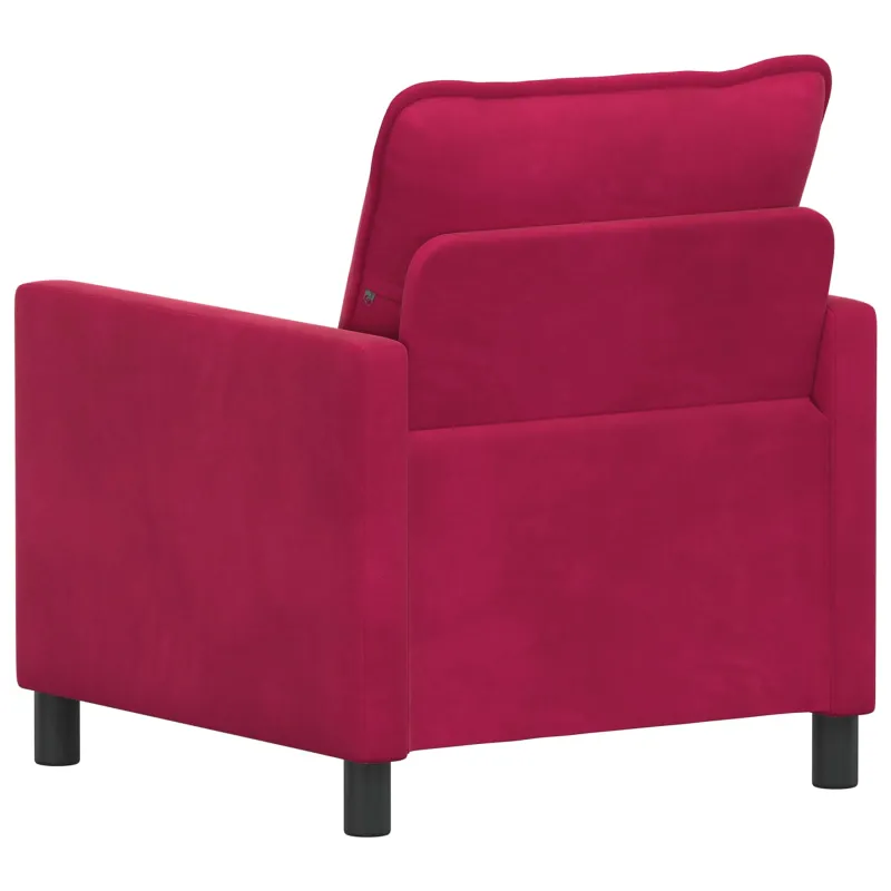 Sofa Vyno raudona 76 x 81 x 87,5 cm Aksomas